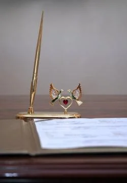 Wedding contract Stock Photos