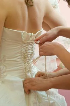 Wedding corset Stock Photos