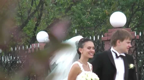 Wedding couple Stock Footage 10734024