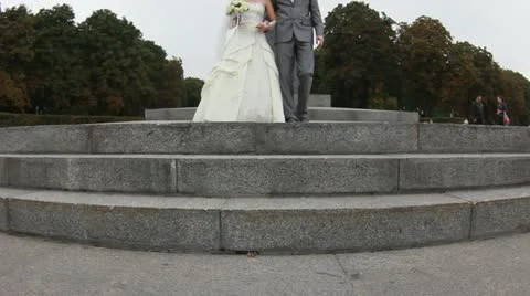 Wedding couple Stock Footage 12749086