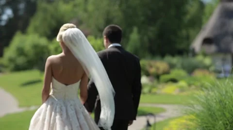 Wedding couple Stock Footage