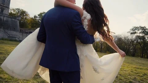 Wedding Couple Having Fun Stock-Footage 71066036