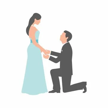 Wedding couple Stock Illustration