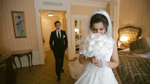 Wedding Couple Meeting 库存影片 78532459
