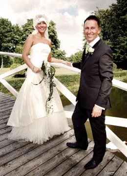 Wedding couple Stock Photos
