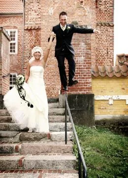 Wedding couple Stock Photos