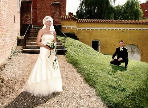 Wedding couple Stock Photos