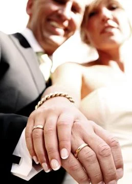 Wedding couple Stock Photos
