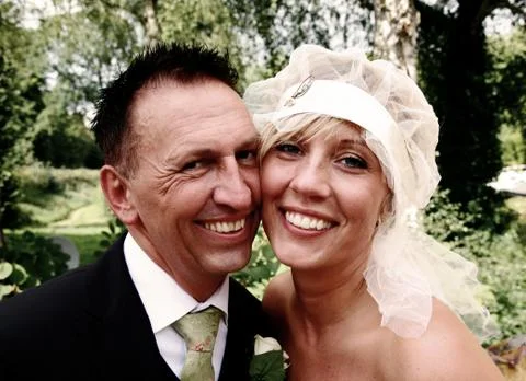Wedding couple Stock Photos