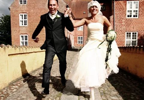 Wedding couple Stock Photos