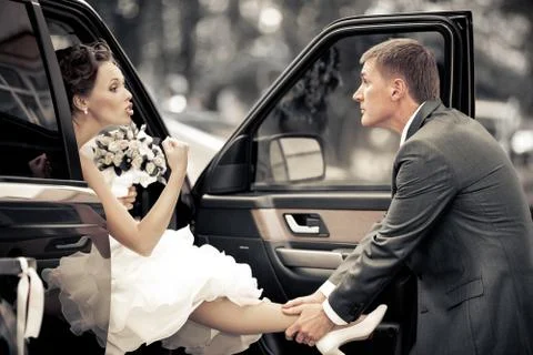 Wedding couple Stock Photos