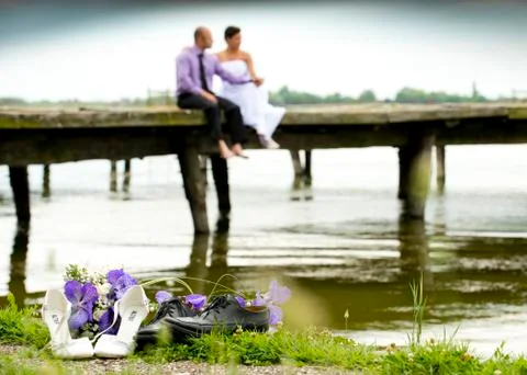 Wedding couple Stock Photos