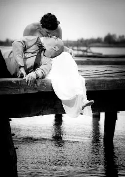 Wedding couple Stock Photos