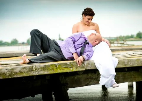 Wedding couple Stock Photos