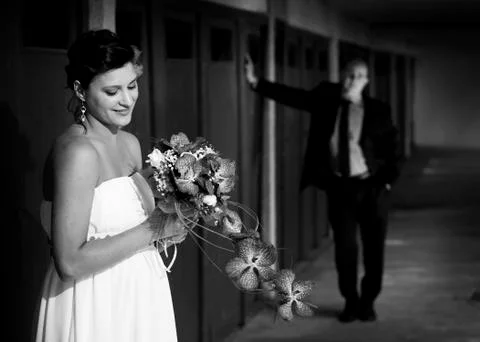 Wedding couple Stock Photos