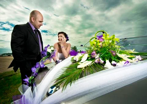 Wedding couple Stock Photos