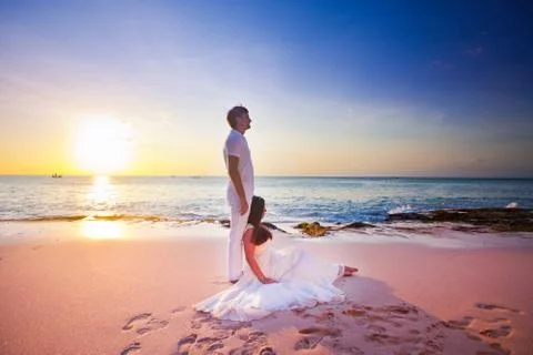 Wedding couple Stock Photos