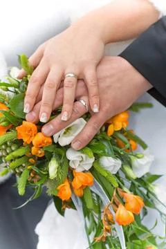 Wedding couple Stock Photos