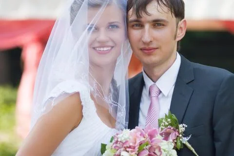Wedding couple Stock Photos