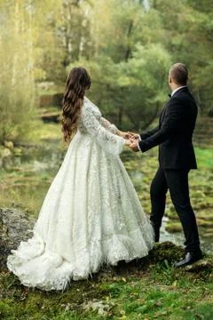 Wedding couple Stock Photos