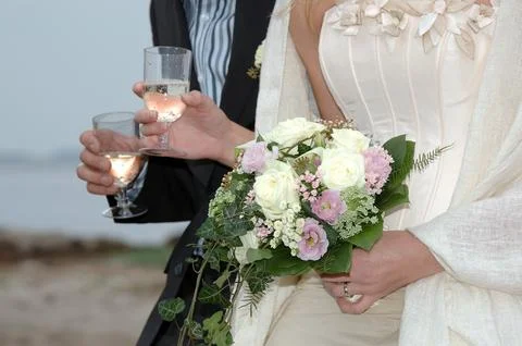 Wedding couple Stock Photos