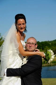 Wedding couple Stock Photos