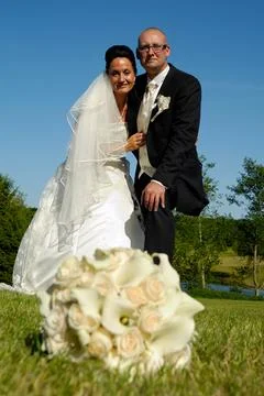 Wedding couple Stock Photos