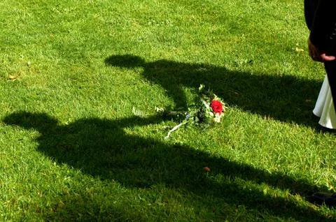 Wedding couple shadow Stock Photos