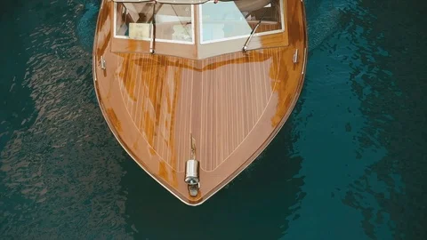 Wedding Couple on Small Boat. Video stock 106206887