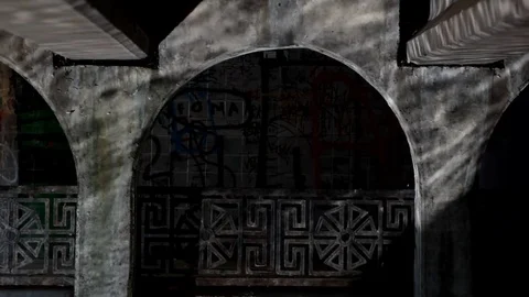 Wedding couple under the bridge Stock Footage 70070845