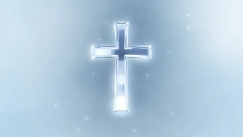 Wedding Cross Background 4K Loop Crystal Clear Bright (Center) 001-1 Stock Footage 334312789