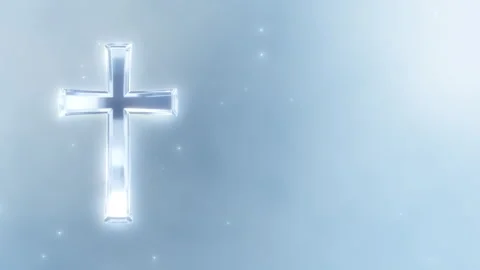 Wedding Cross Background 4K Loop Crystal Clear Bright (Left) 001-3 Stock Footage 334620909
