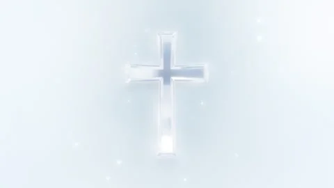 Wedding Cross Background 4K Loop Crystal Clear Bright (Lighten) 001-5 Stock Footage 334639841