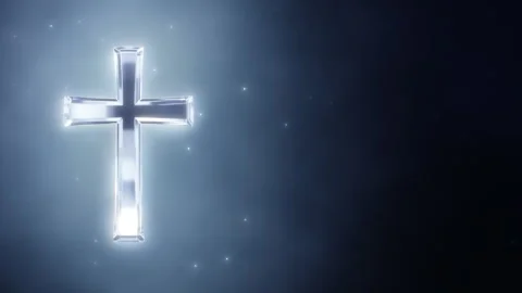 Wedding Cross Background 4K Loop Crystal Clear Deep (Left) 001-3 Stock Footage 335204785