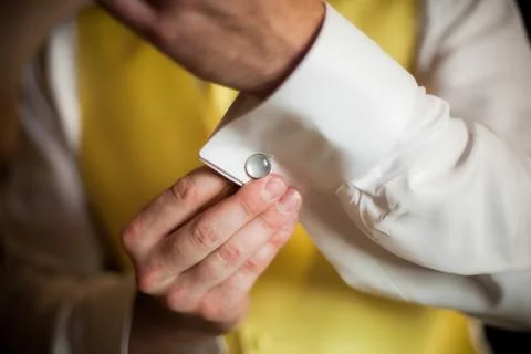 Wedding Cufflink Stock Photos