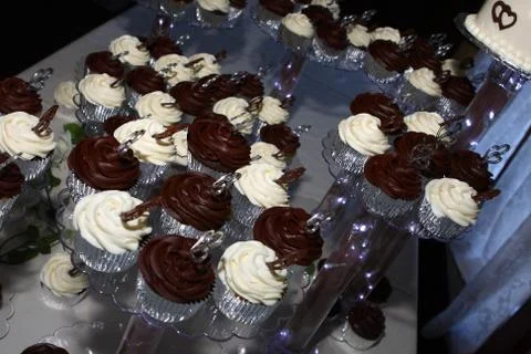 Wedding Cupcakes Stock Photos