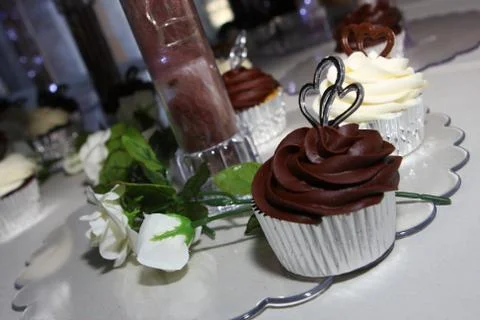Wedding Cupcakes Stock Photos