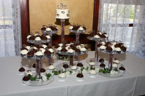 Wedding Cupcakes Stock Photos