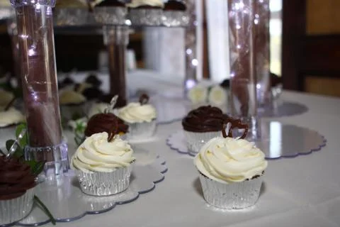 Wedding Cupcakes Stock Photos