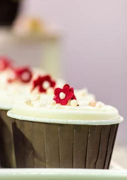 Wedding cupcakes. Foto stock