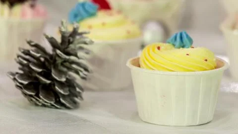 Wedding cupcakes. Stock Photos