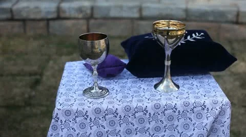 Wedding Cups Stock Footage 20568122