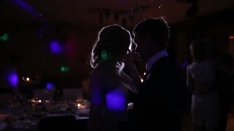 Wedding dance in the dark Stock-Footage 60386206