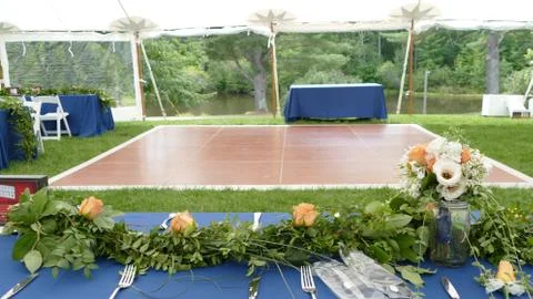 Wedding dance floor Stock Photos