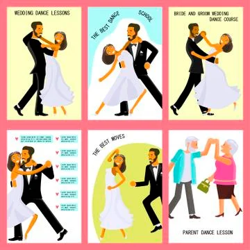 Wedding dance lessons Stock Illustration