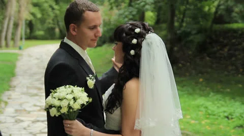 Wedding dance in the summer Stock Footage 22842001