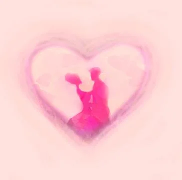 Wedding dancing couple card Stock Illustration