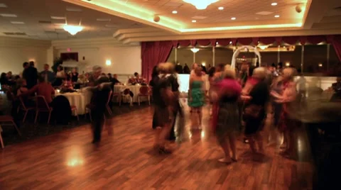 Wedding Dancing Time-lapse Stock Footage 8766598