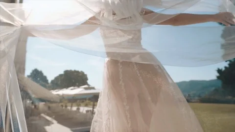 Wedding Day. Bride Running, Video stock 104869955