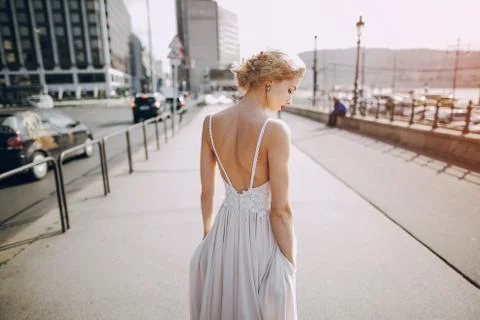 Wedding day in Budapest Stock Photos